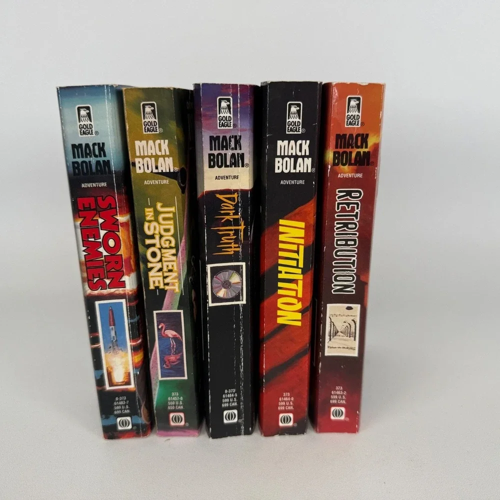 Lot‎ of 5 Mack Bolan Paperbacks - Don Pendleton